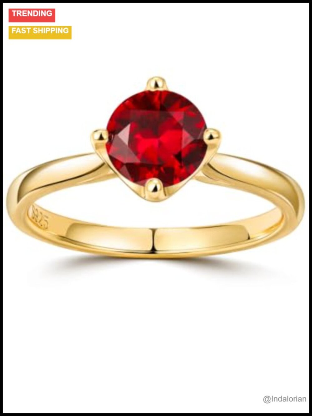 Lab Grown Emerald Ruby Sapphire Engagement Ring 925 Sterling Silver Moissanite